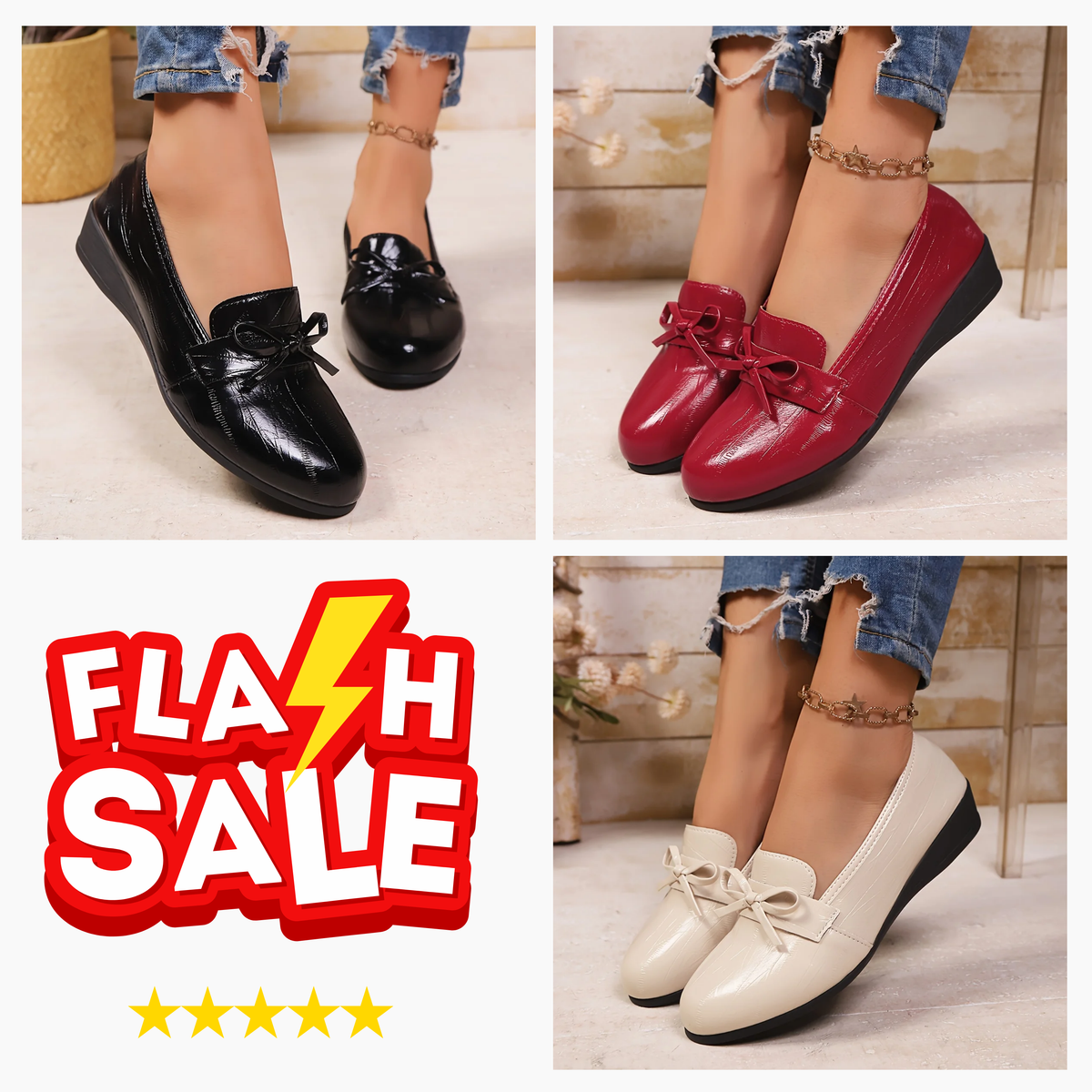 Last Day Sale 60% - Women's orthopedic loafers, comfortable leather material