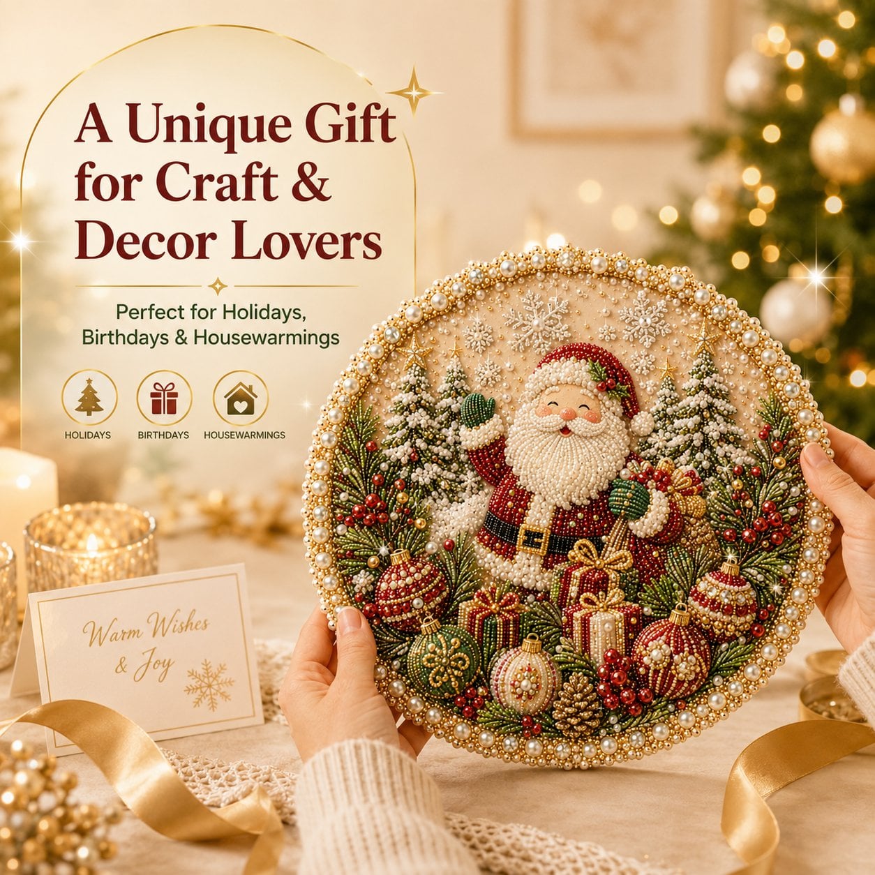 Four Seasons & Holiday Pearl Art Hanging Wreath Kit