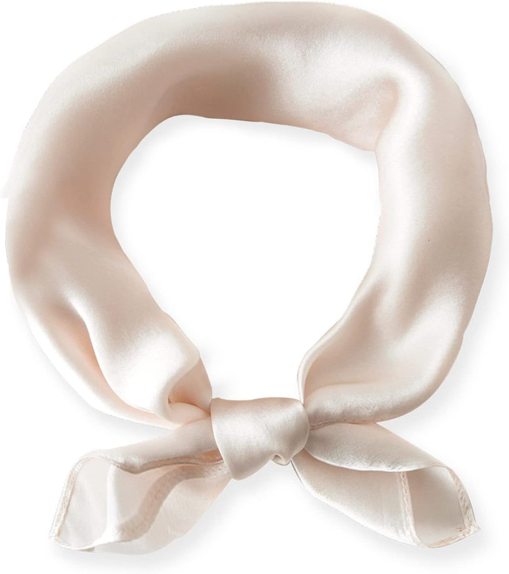Ciormis 100% Mulberry Silk Scarf-Women's 21''/27''Square Silk Hair Head Scarf Neckerchief with Gift Packaged