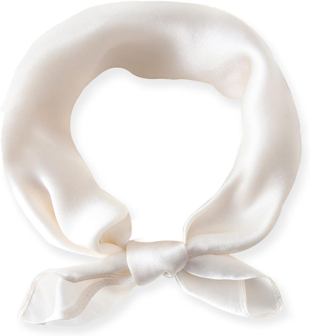 Ciormis 100% Mulberry Silk Scarf-Women's 21''/27''Square Silk Hair Head Scarf Neckerchief with Gift Packaged