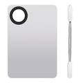 Stainless Steel Cosmetic Makeup Palette,Foundation Spatula,Makeup Mixing Foundation Nail Mixing Palette,Professional Cosmetic Mixing Makeup Palettes Spatula Makeup Artist Tool（1 Pcs）