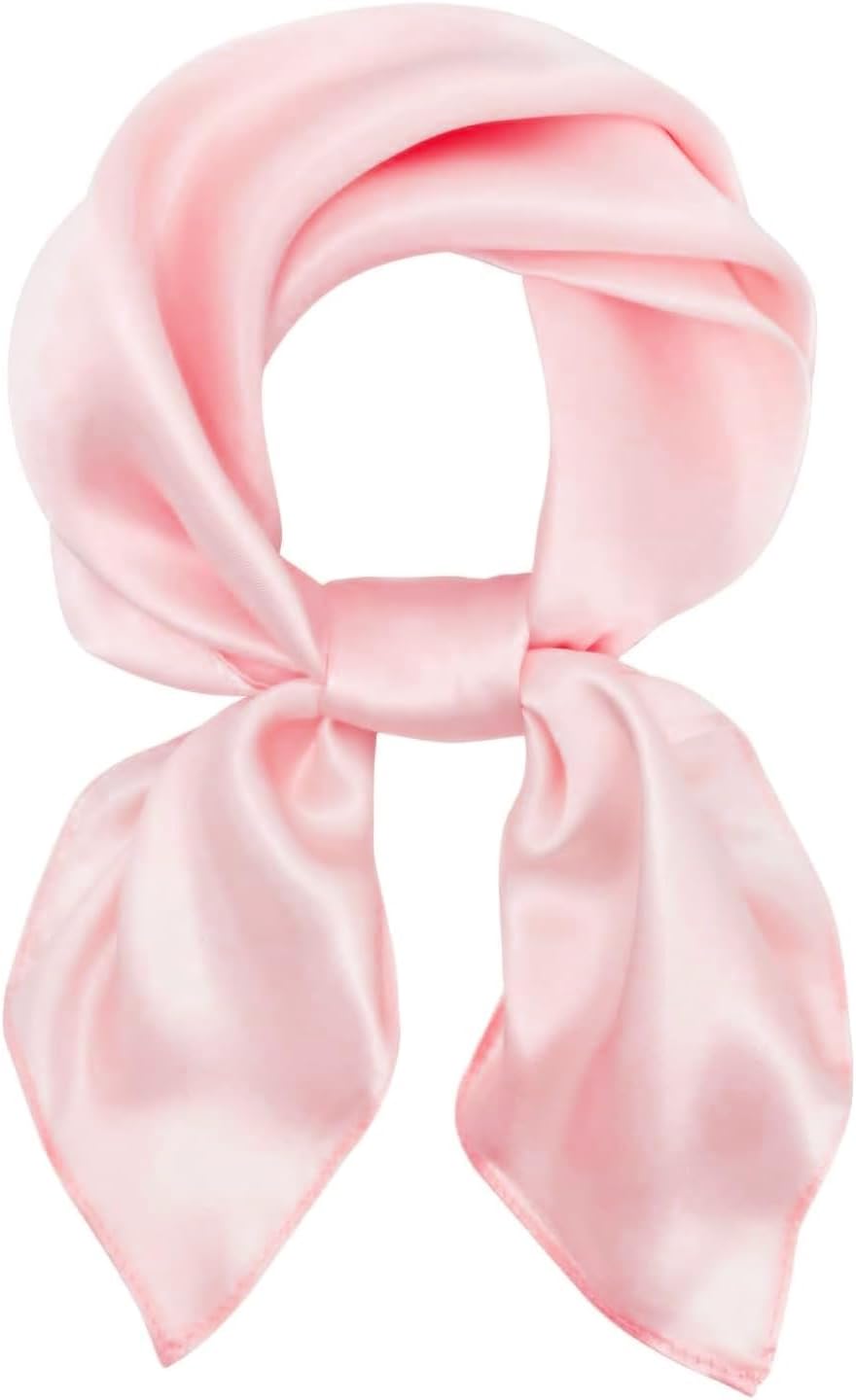 Ciormis 100% Mulberry Silk Scarf-Women's 21''/27''Square Silk Hair Head Scarf Neckerchief with Gift Packaged