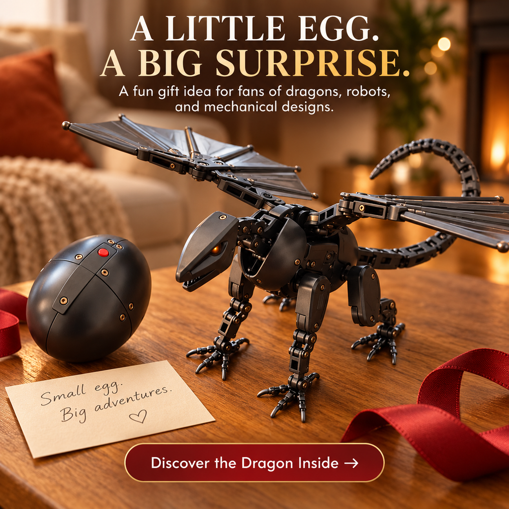 ✨🎁DragonMorph – Egg to Dragon Transforming Mechanical Toy