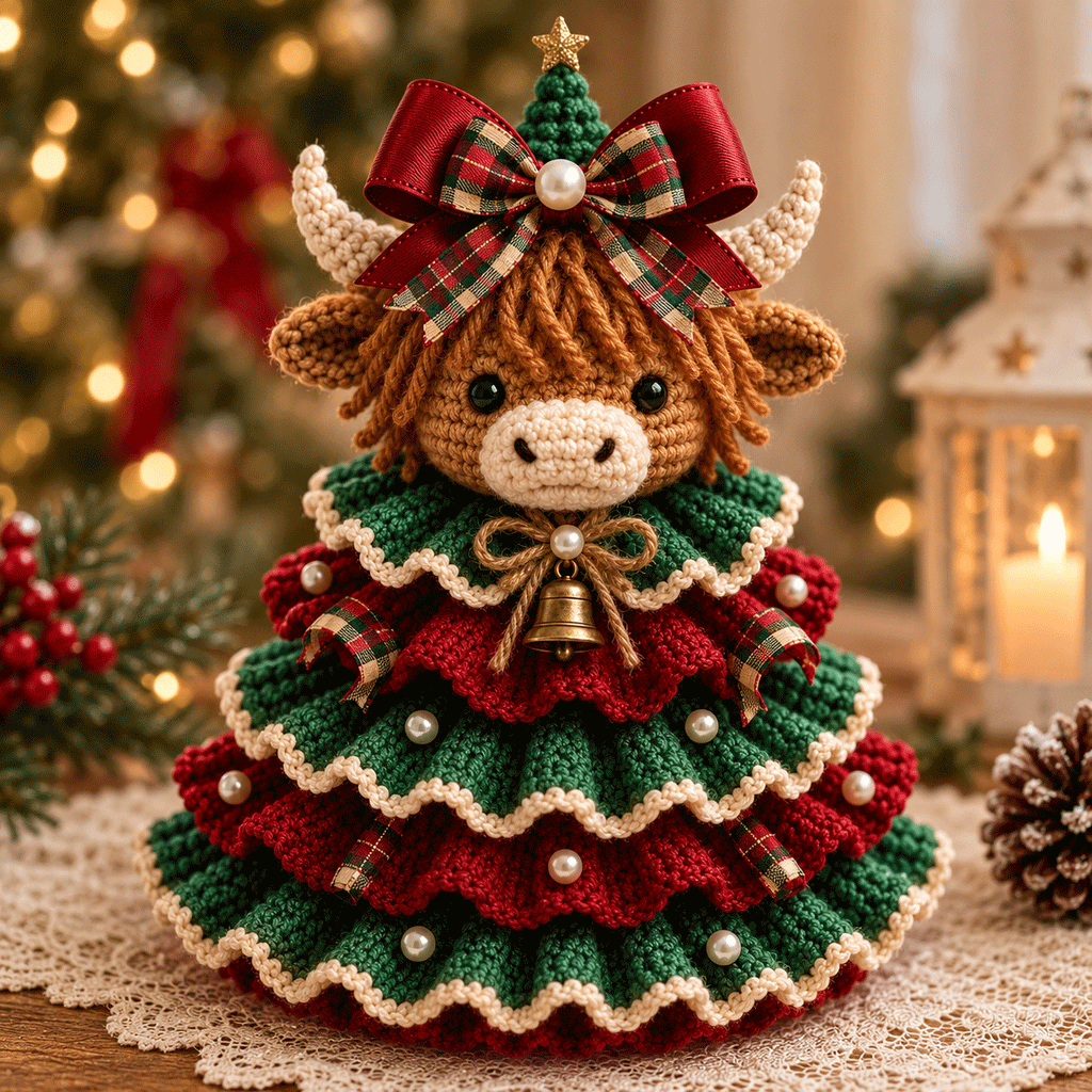 Crochet Animal Christmas Tree DIY Kit