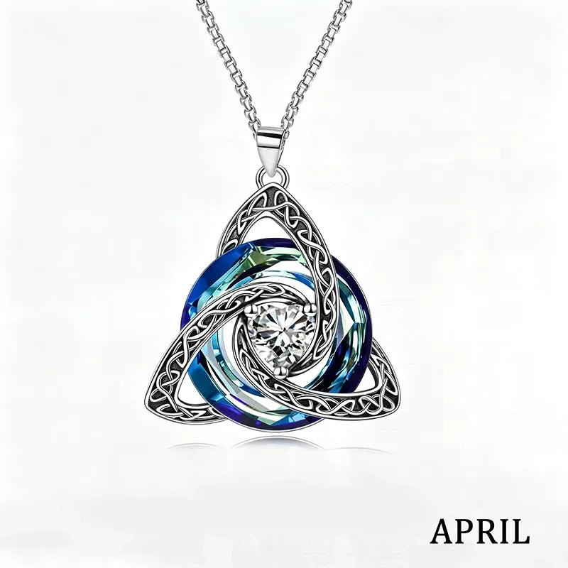 💝12-Month Celtic Birthstone Necklace