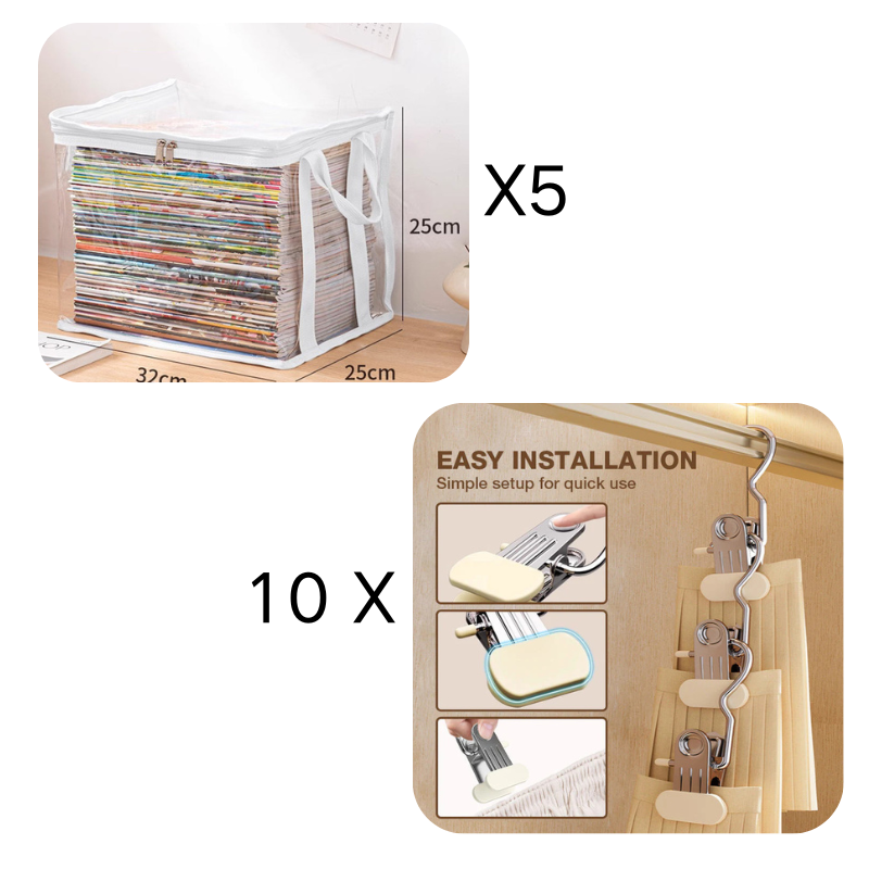 Portable Large Heavy-Duty Thick Plastic Clear Storage Box with Hinged Lid | Home, Travel & Camping