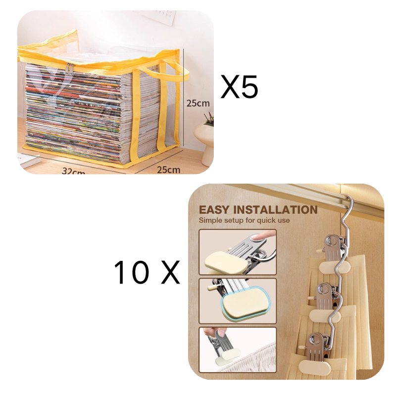 Portable Large Heavy-Duty Thick Plastic Clear Storage Box with Hinged Lid | Home, Travel & Camping