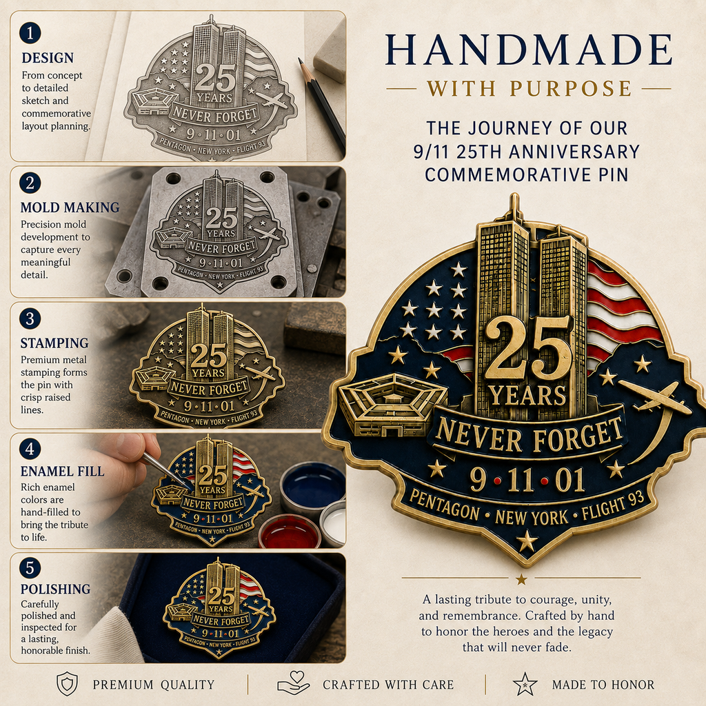 Pentagon • Flight 93" 25th Anniversary Remembrance Pin