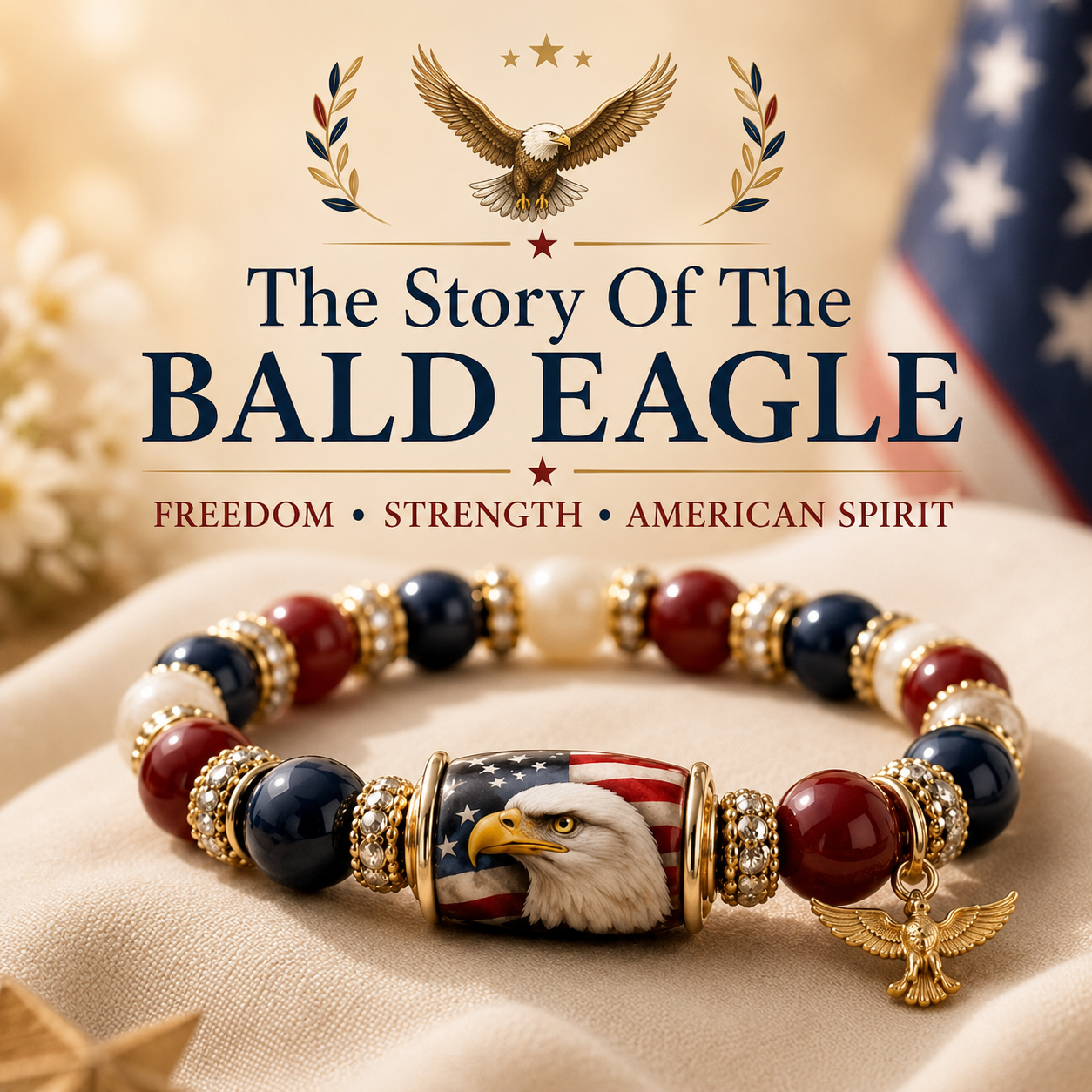 🇺🇸 Celebrate Freedom & Honor 💎 | USA 250th Anniversary Limited Edition Bracelet✨ - 11 In Stock