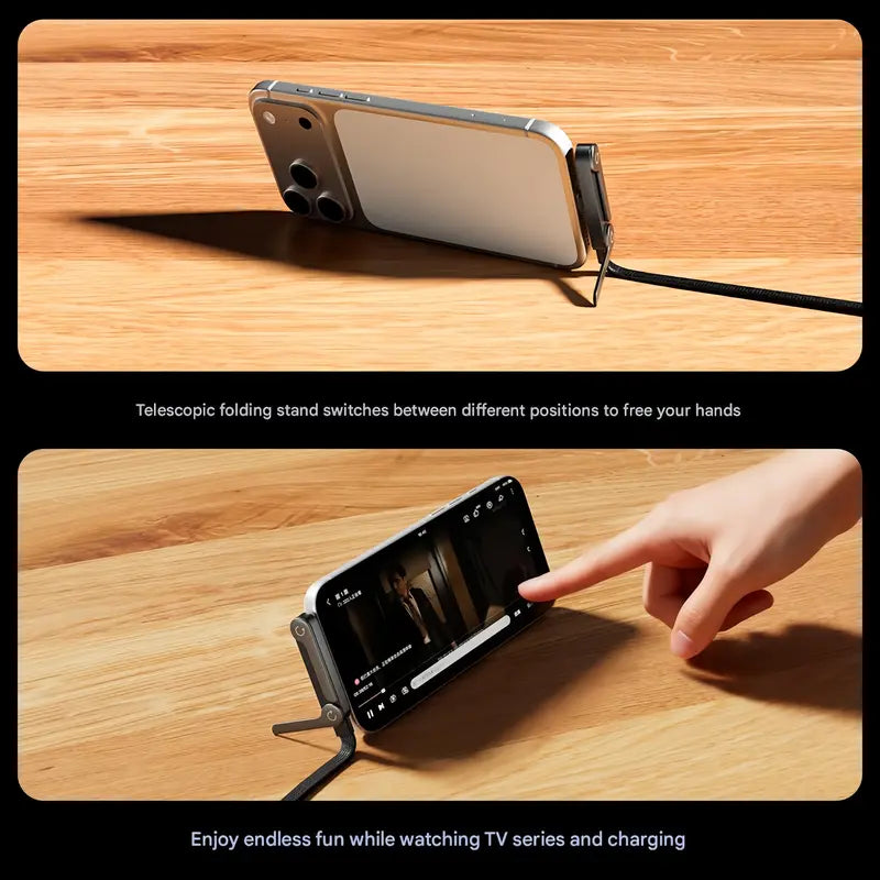 2-in-1 Invisible Holder Charger Cable|240w super fast charging Fast Charging Cord