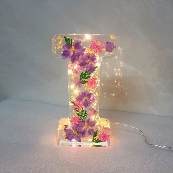 Flowers Resin Night Light