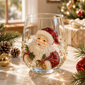 3D Christmas Glass Art Cup