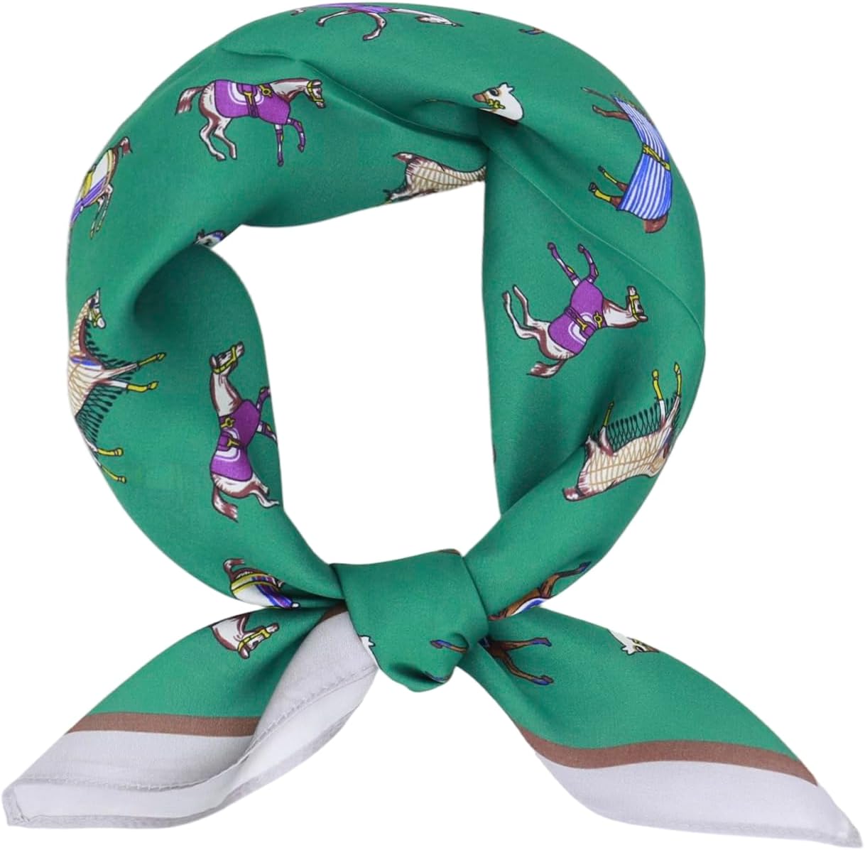 Ciormis 100% Mulberry Silk Scarf-Women's 21''/27''Square Silk Hair Head Scarf Neckerchief with Gift Packaged