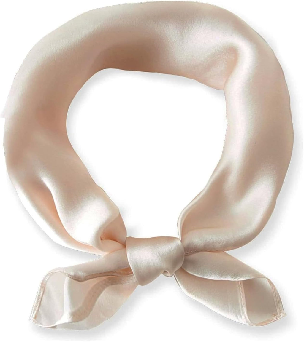 Ciormis 100% Mulberry Silk Scarf-Women's 21''/27''Square Silk Hair Head Scarf Neckerchief with Gift Packaged