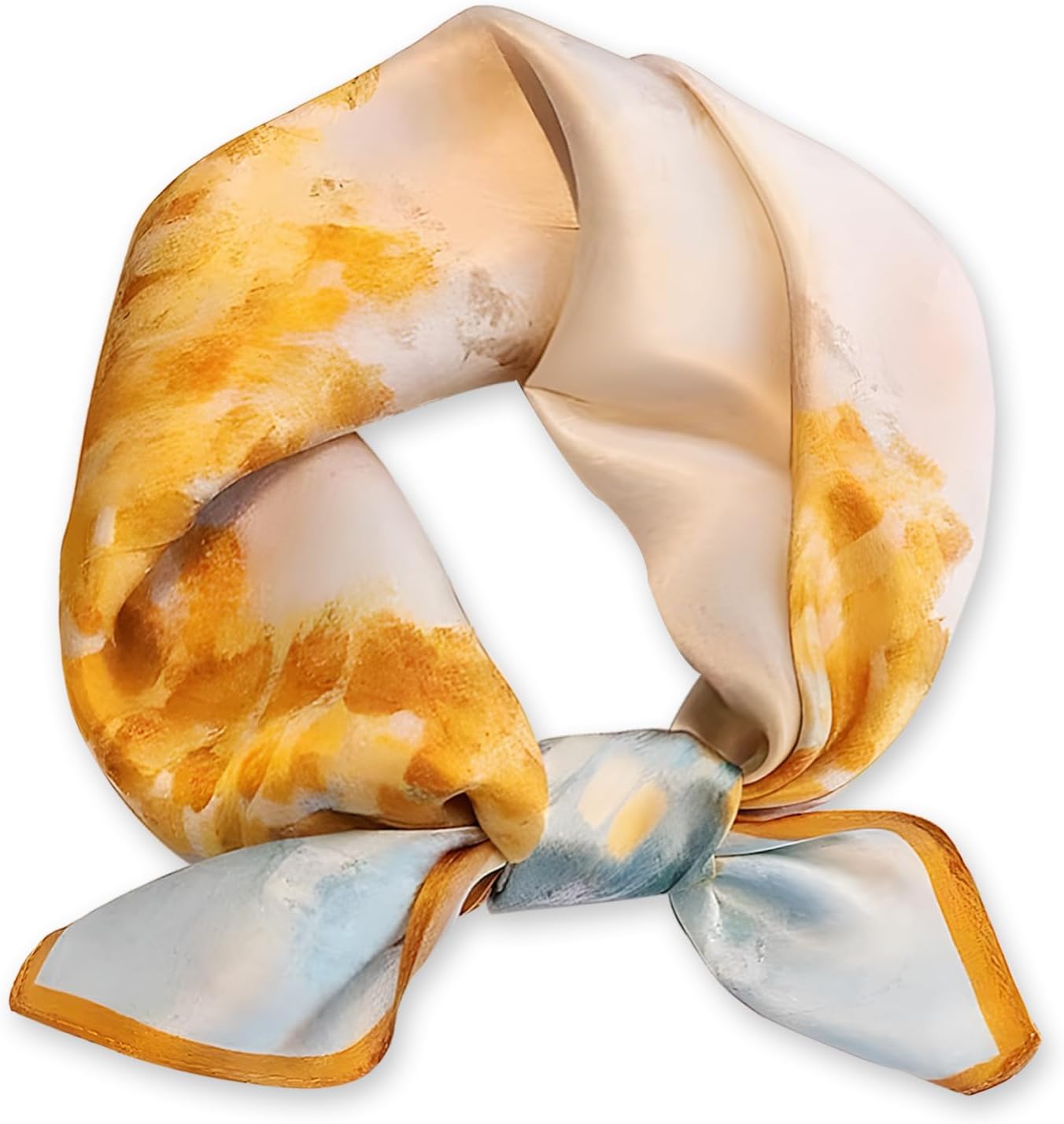 Ciormis 100% Mulberry Silk Scarf-Women's 21''/27''Square Silk Hair Head Scarf Neckerchief with Gift Packaged