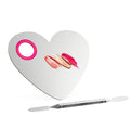 Makeup Mixing Palette, Stainless Steel Cosmetics Makeup Palette Foundation Cream Mixing Blending Artist Tool Makeup Tools with Spatula for Eyeshadow, Lipsticks, Nail Art