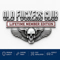 OLD F*CKERS CLUB Metal Car Emblem
