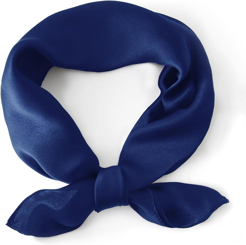 Ciormis 100% Mulberry Silk Scarf-Women's 21''/27''Square Silk Hair Head Scarf Neckerchief with Gift Packaged