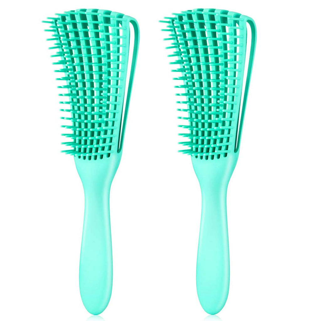3 Pack Hair Detangler Brush for Afro America/African Textured 3a to 4c Kinky Wavy/Curly/Coily/Wet/Dry/Oil/Thick/Long Hair, Detangling Brush for Natural, Exfoliating Your Scalp for Beautiful