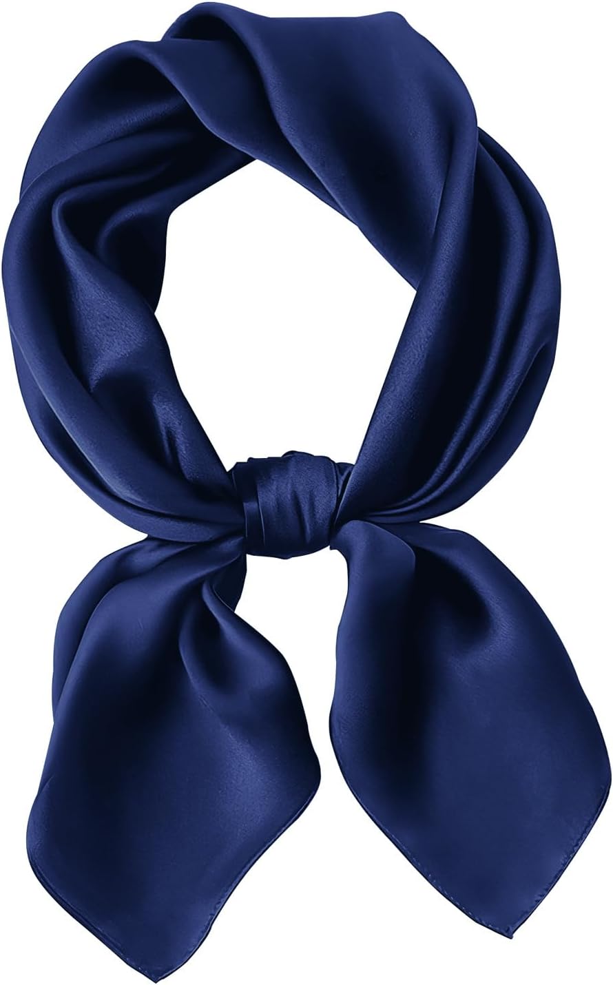 Ciormis 100% Mulberry Silk Scarf-Women's 21''/27''Square Silk Hair Head Scarf Neckerchief with Gift Packaged