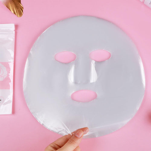400-Pack Disposable Face Mask Sheets DIY Transparent Plastic Facial Wrap for Enhanced Skincare & At-Home Spa Skincare Preservative DIY Clear Spa Facial Sheet Mask Thin Plastic Wrap Moisture Retention