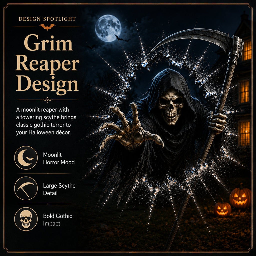 3D Crack Glass Spooky Decorations for a Haunted Halloween Scene