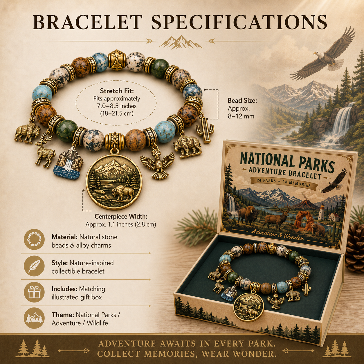National Nature Park Faith Bracelet