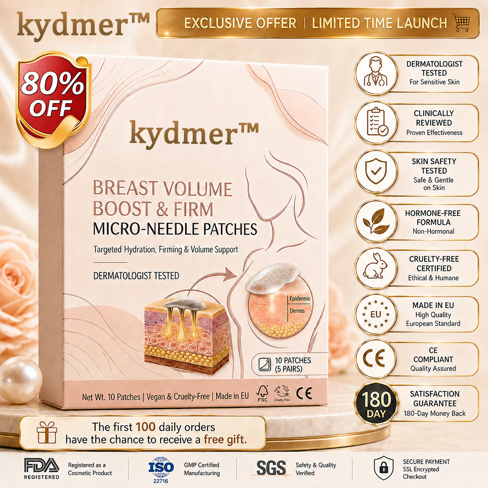 kydmer™ Nano-Microneedle Bust Lift Patches ✨