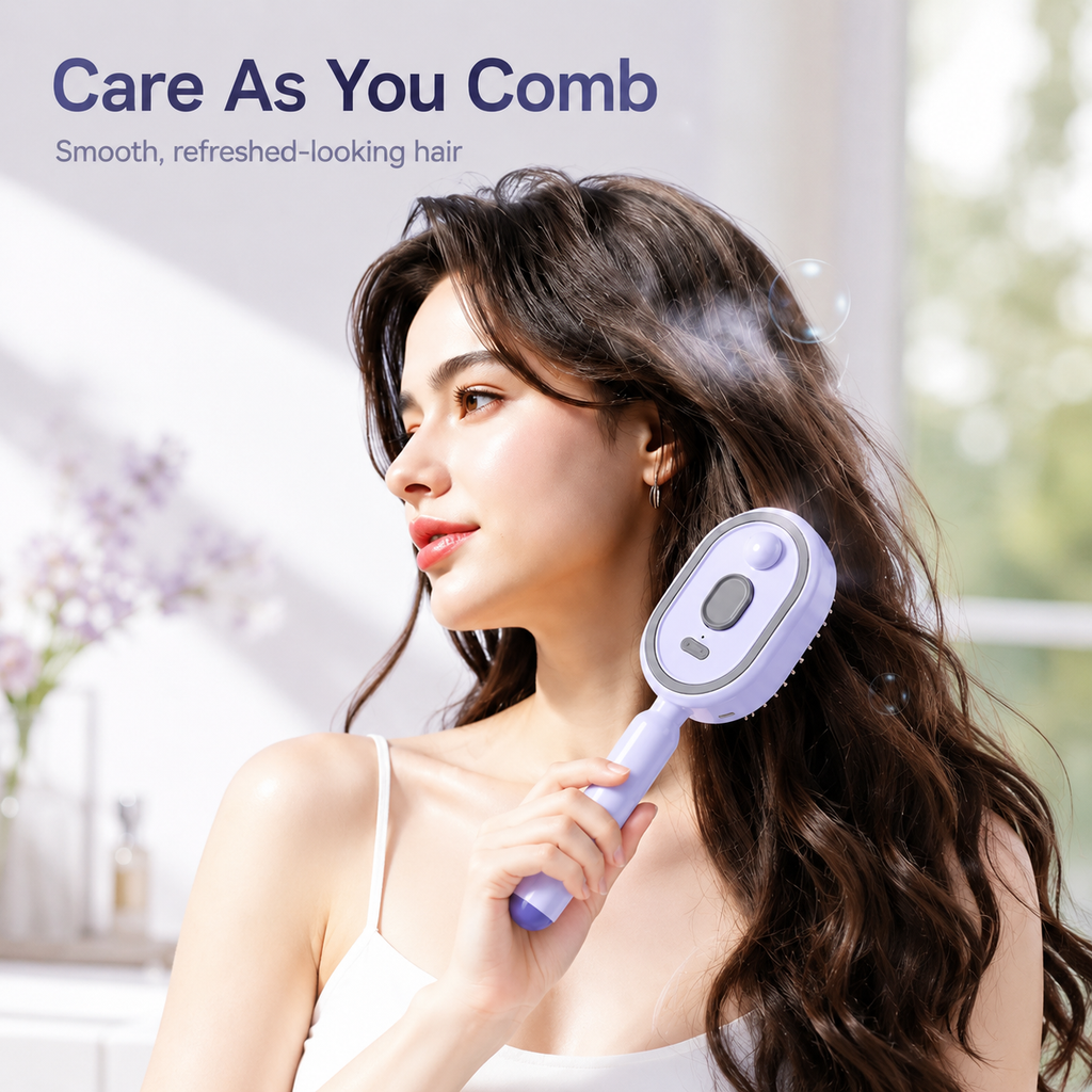 Steam Mist Straightening Comb – Easy Salon-Like Hair