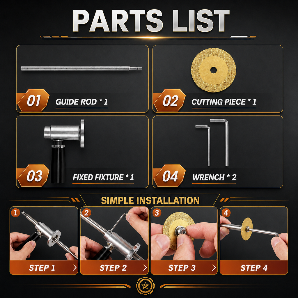 🔧 PVC Pipe Internal Cutter Tool – Clean Cuts in Tight Spaces (No Pipe Removal Needed)