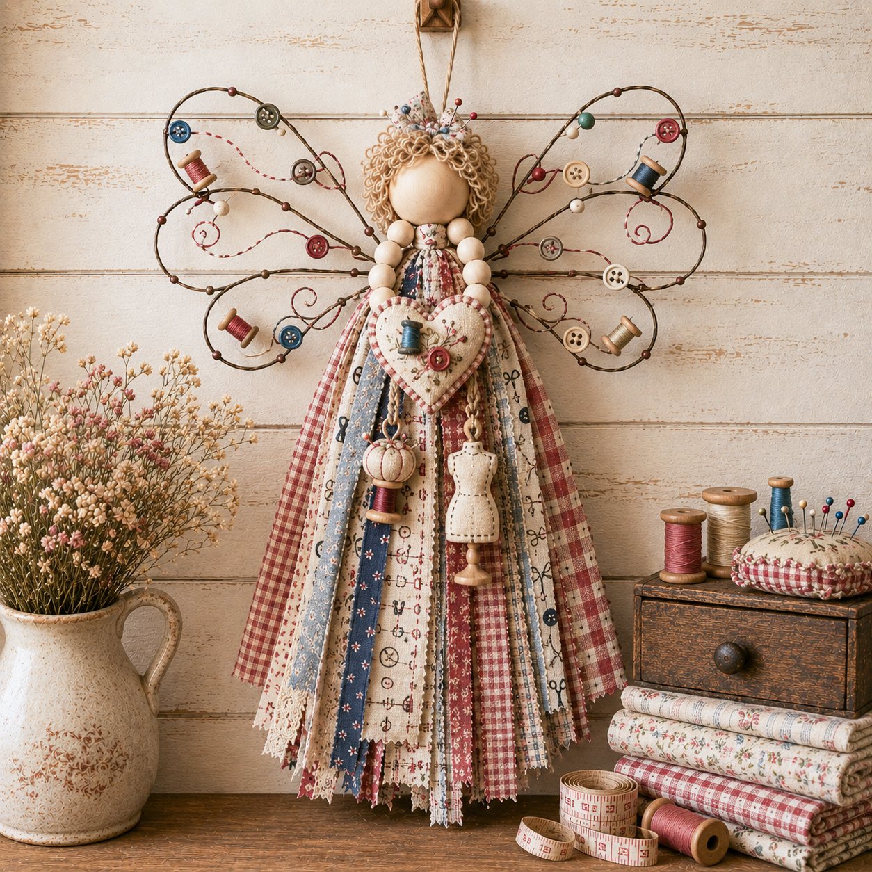 Angel Fabric Hanging DIY Kit