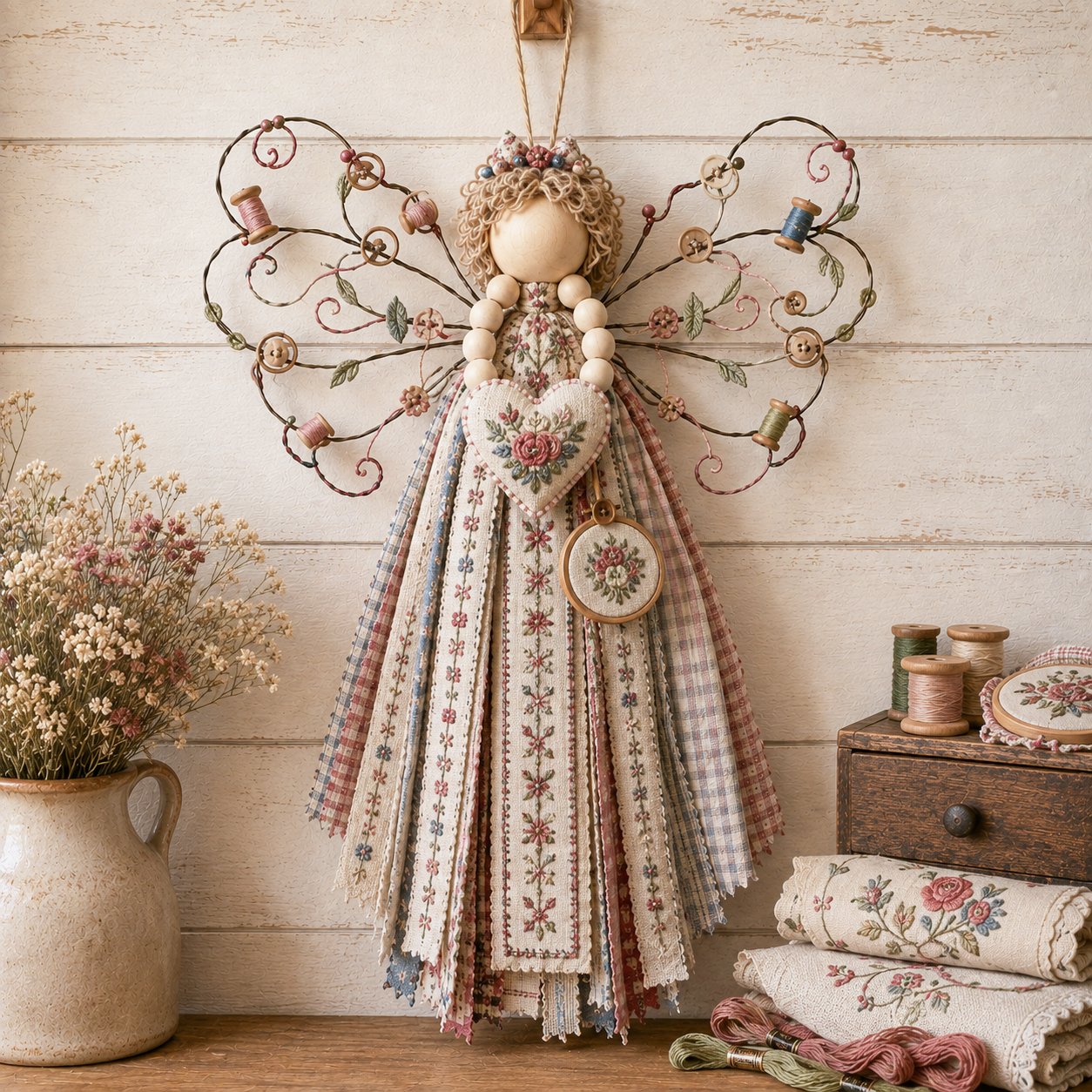 Angel Fabric Hanging DIY Kit