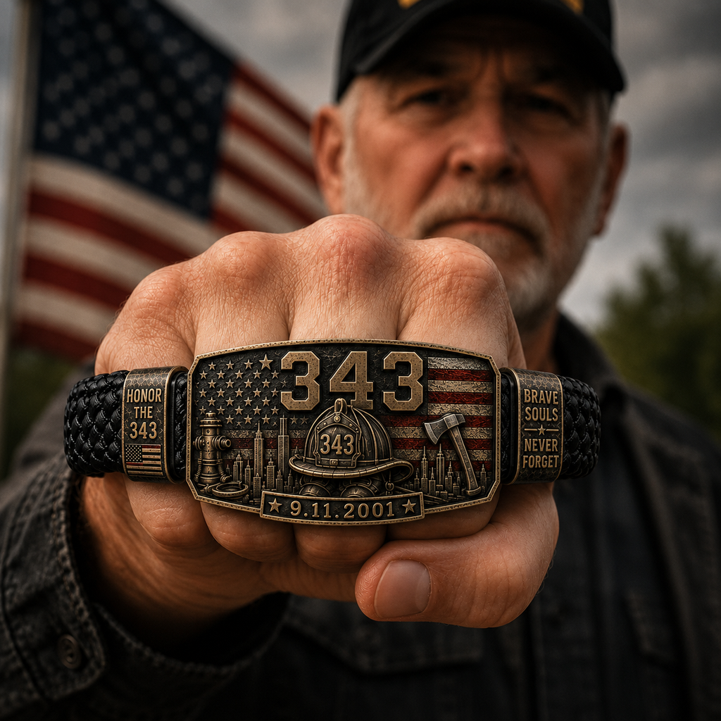 🔥 343 Firefighter Honor Bracelet – Made by Retired Firefighter