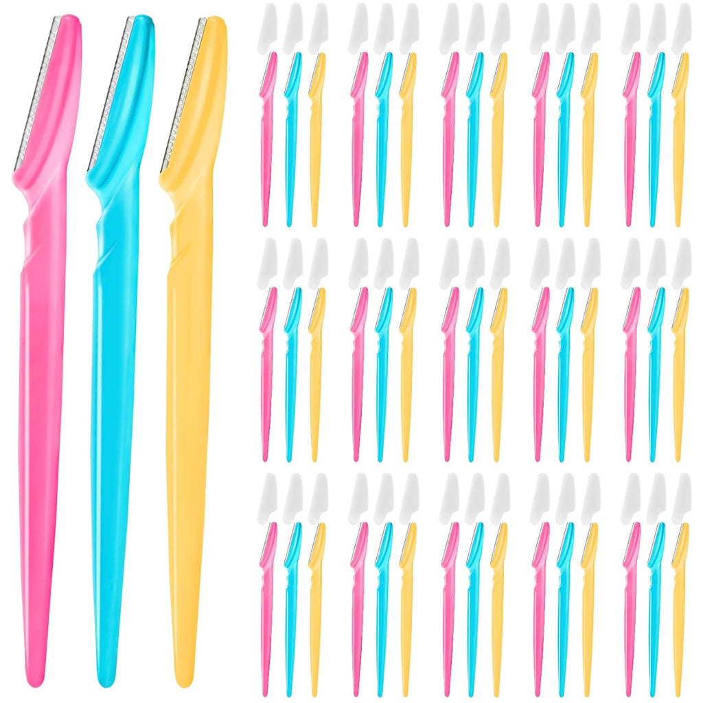 Eyebrow Razor, Face Razors for Women Men Multipurpose Exfoliating Face Shaver Facial Hair Removal Tools Eyebrow Trimmer with Protective Cover 12 Pcs
