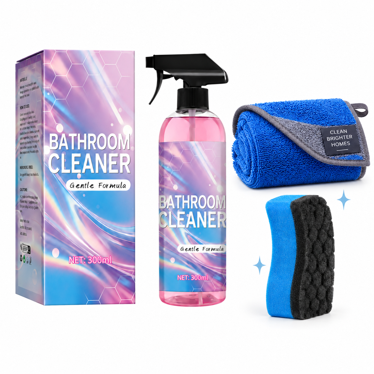 ✨ Bathroom Cleaner: Sparkle in Seconds, No Harsh Fumes