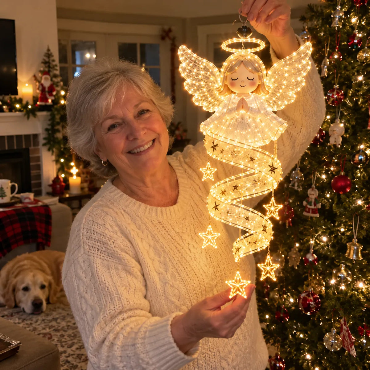 ⏳ Last Day 49% OFF – 🎄Christmas Magic Spiral™ Hanging LED Light Collection
