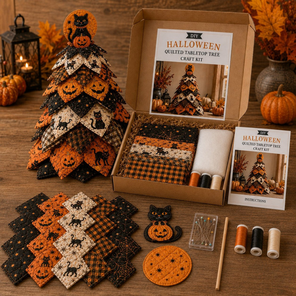 DIY Halloween Quilted Fabric Tree Kit(📦Buy 2 Free Shipping)