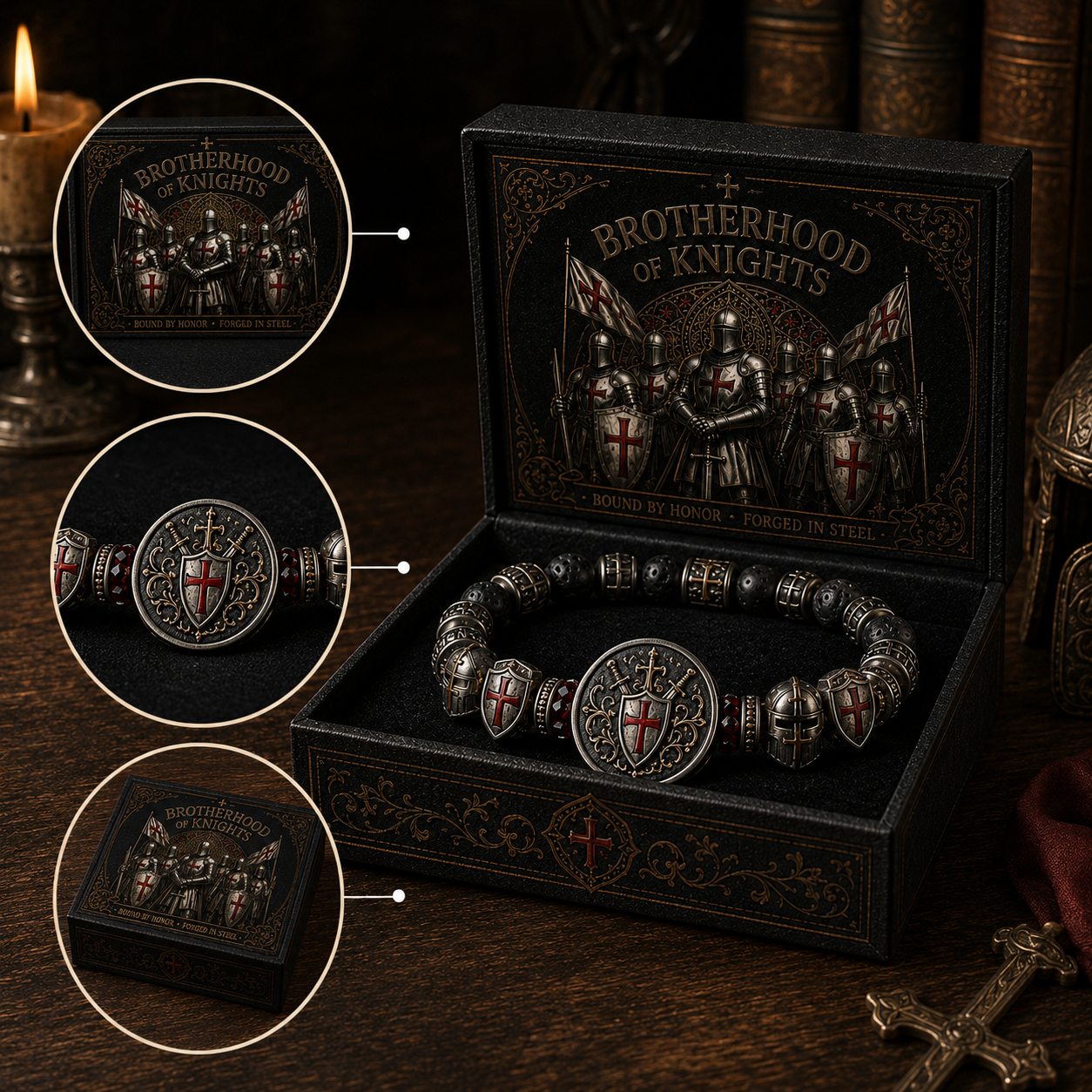 ⚔️ Brotherhood Of Knights Honor Faith Bracelet
