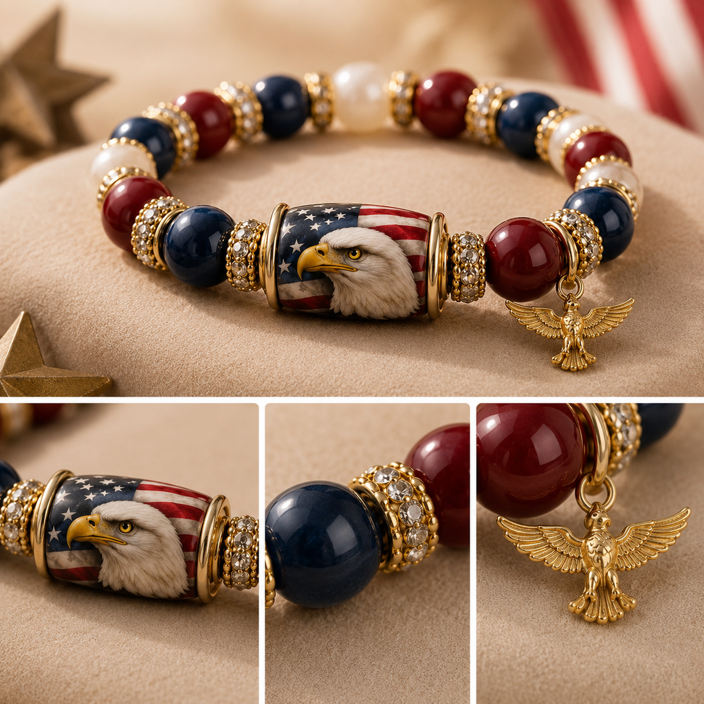 🇺🇸 Celebrate Freedom & Honor 💎 | USA 250th Anniversary Limited Edition Bracelet✨ - 11 In Stock