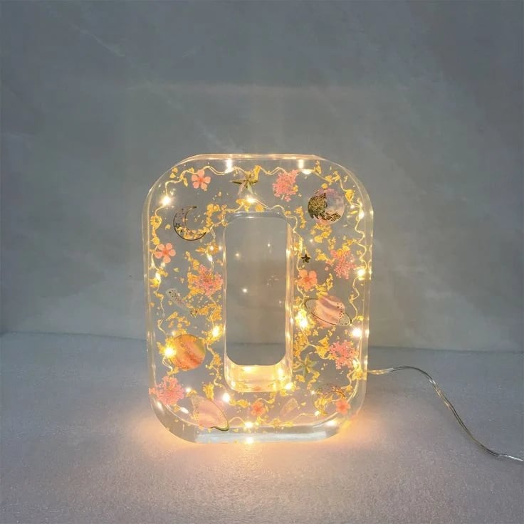 Flowers Resin Night Light