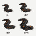 🎃Halloween Fireplace Decor Set with LED Lights – Black Vine Garland for Mantel, Door Frame, Window & Spooky Party Decor👻