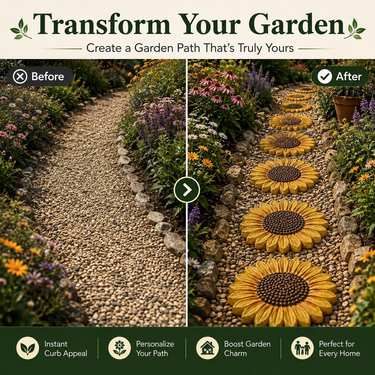 Garden Art Stepping Stone Mold💥