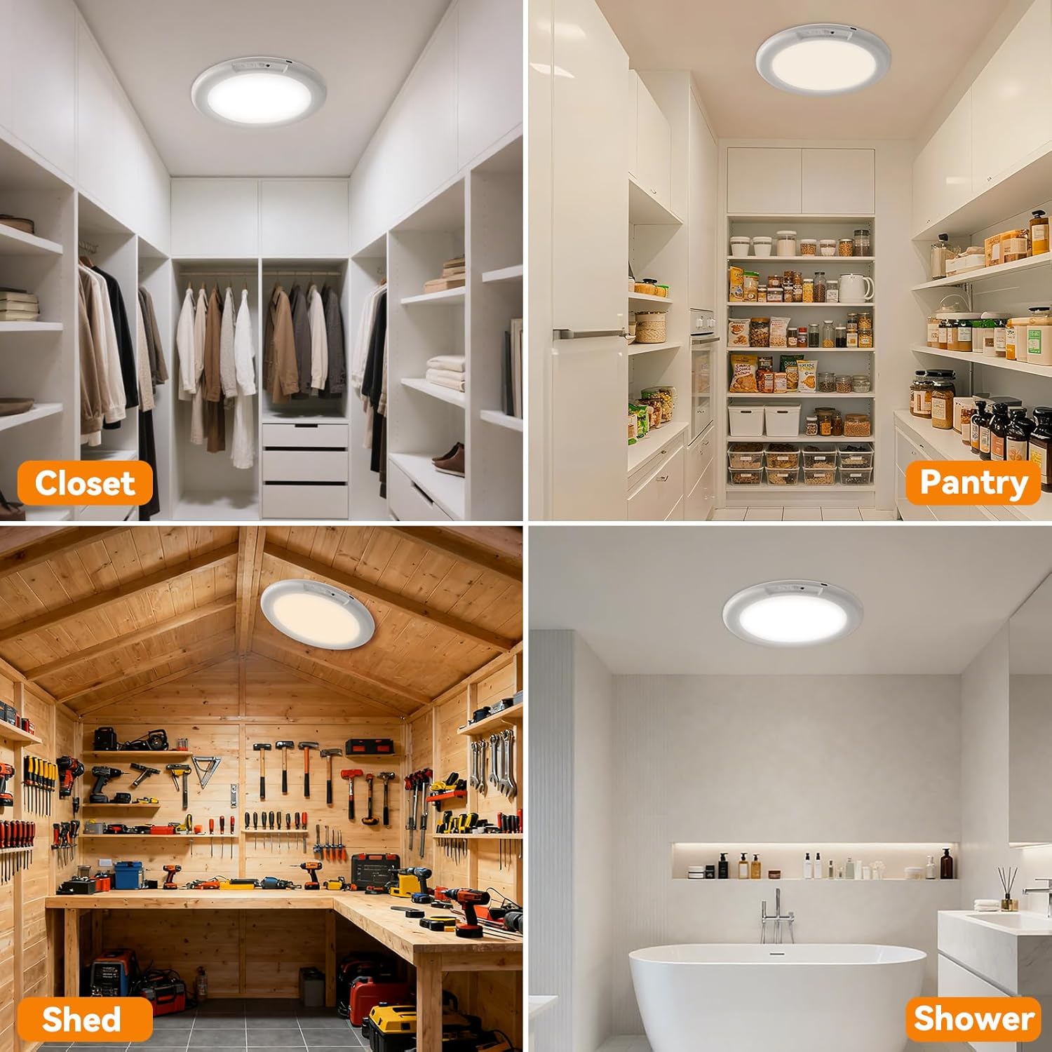 2026 Rechargeable Motion Sensor Ceiling Light
