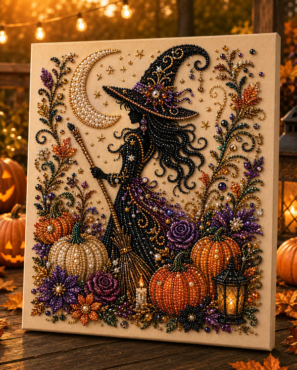 Halloween Pearl Art DIY Kit – Turn Tiny Pearls into Spooky-Cute Magic (📦Buy 2 Free Shipping)