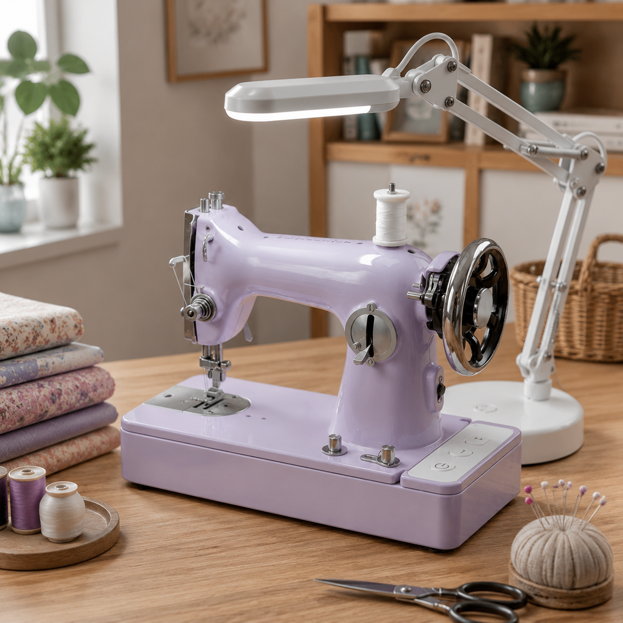 ❤️ Bring Back the Joy of Sewing – Vintage-Style Compact Electric Sewing Machine with Built-In Light & Starter Kit 🧵