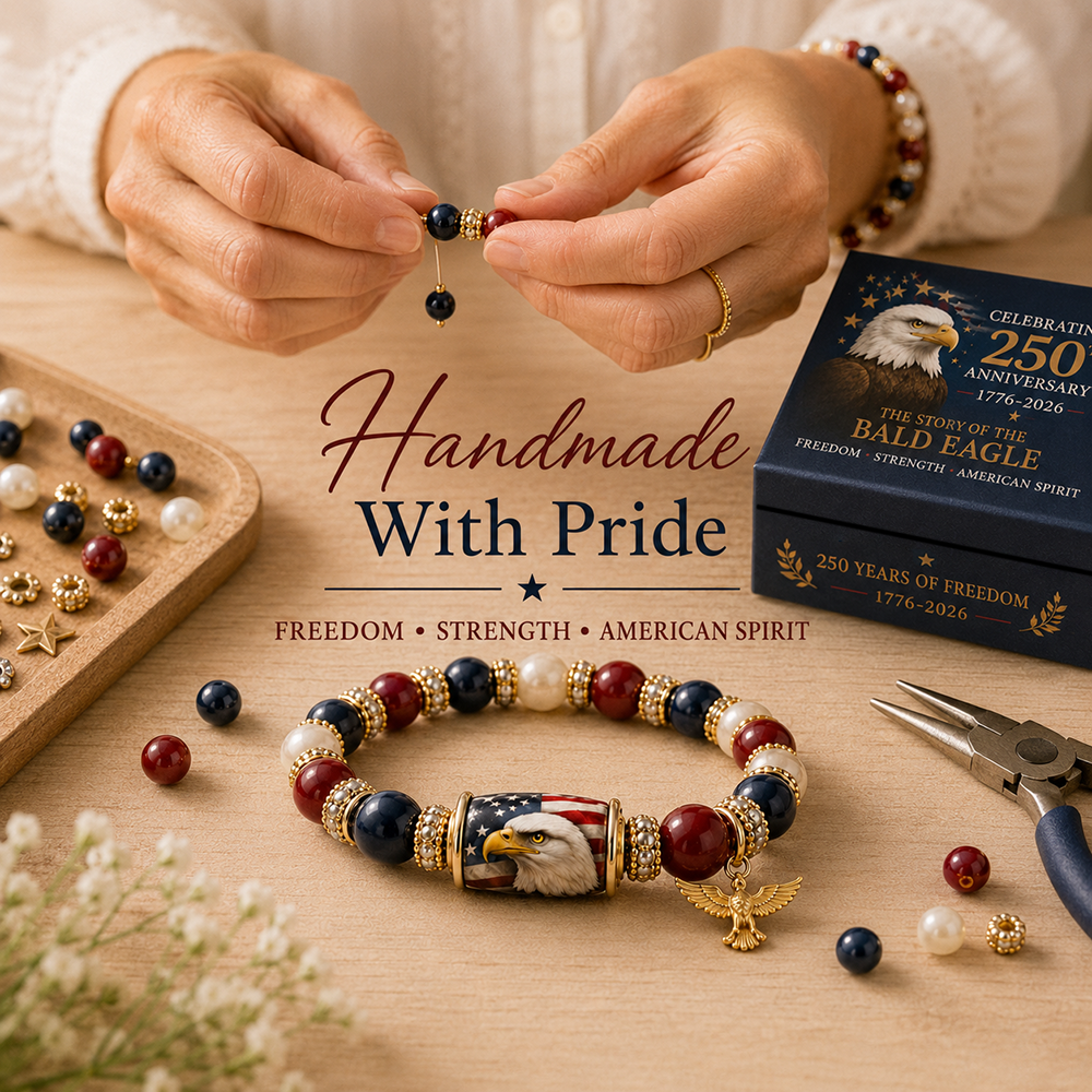 🇺🇸 Celebrate Freedom & Honor 💎 | USA 250th Anniversary Limited Edition Bracelet✨ - 11 In Stock