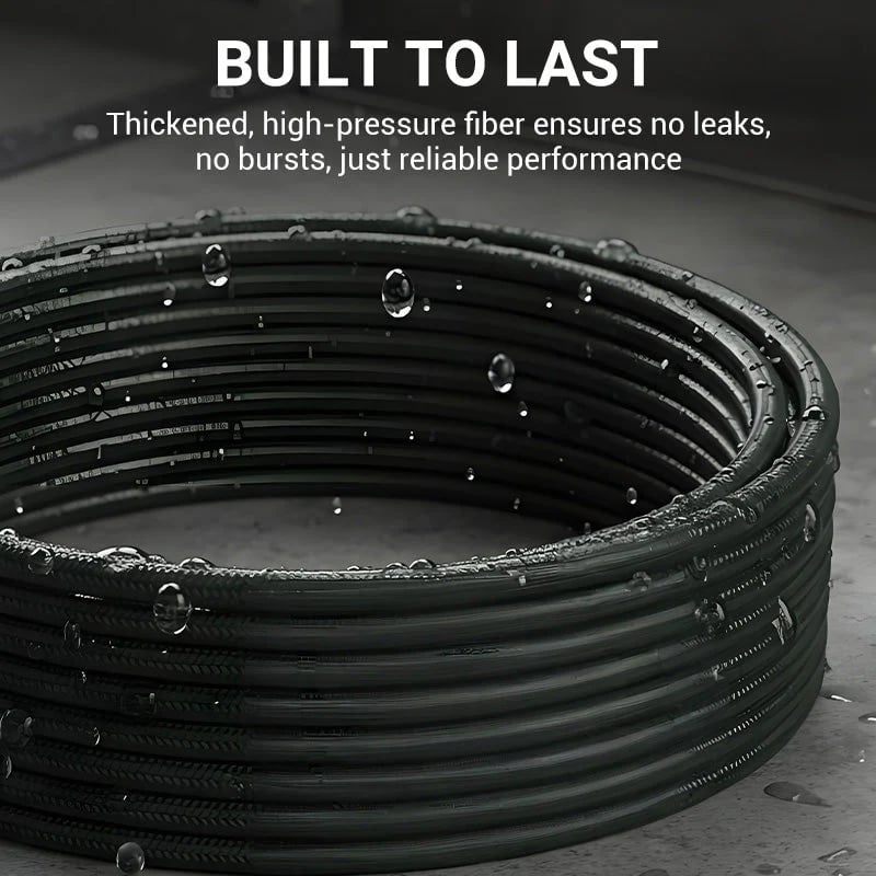 💧 Triple-layer burst-proof hose – PVC & stainless steel. Perfect for heavy-duty cleaning! 🚿🔧