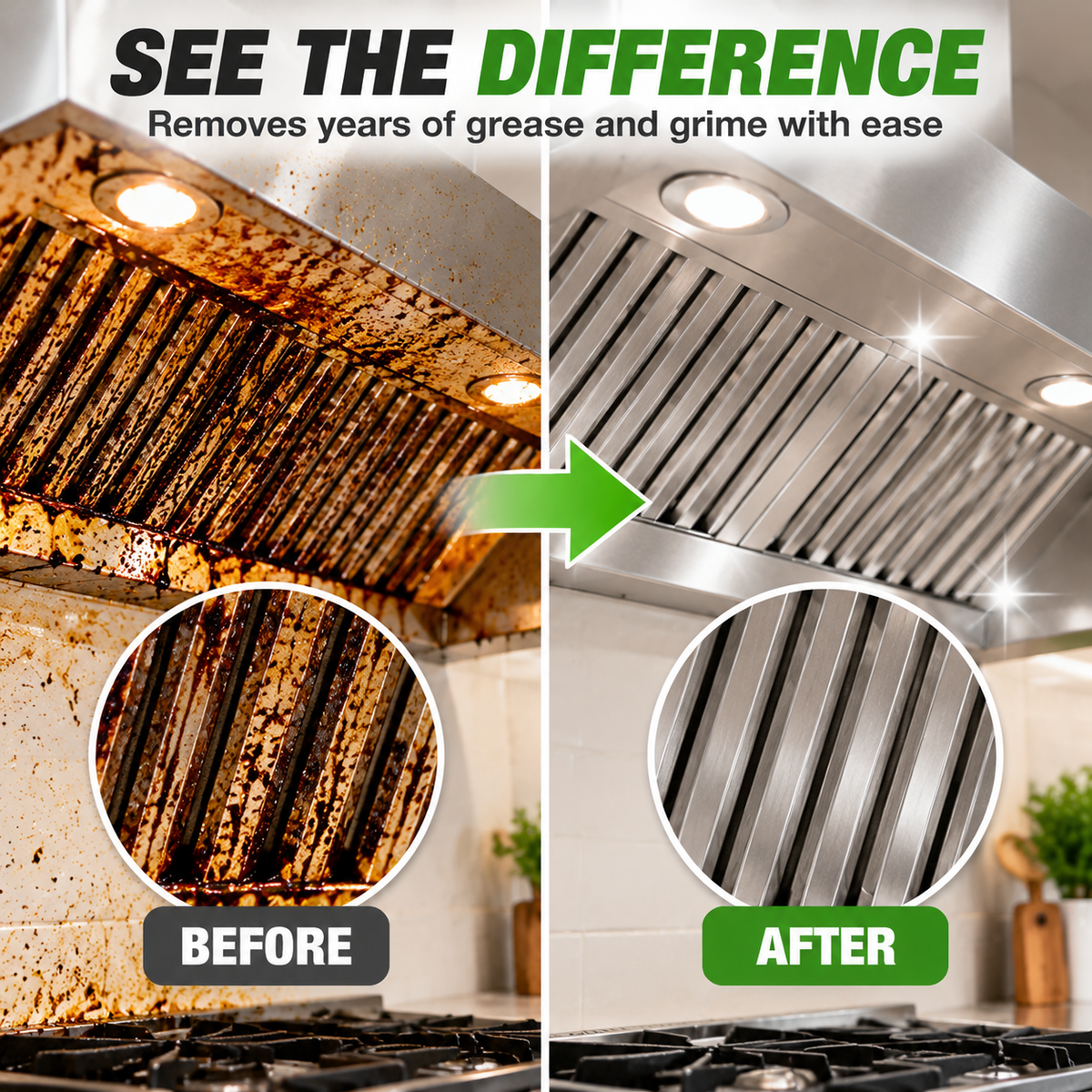 ⏳LAST DAY DEAL — BUY 1 GET 1 FREE!🧽 Heavy Duty Kitchen Degreaser Spray