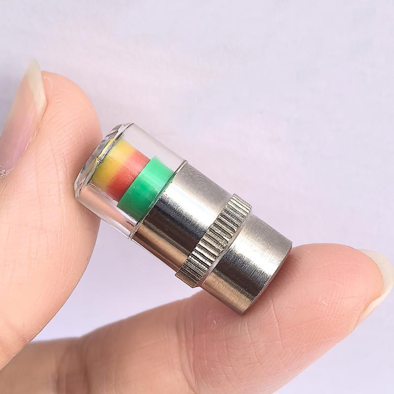 4PCS Tire Pressure Monitoring Valve Caps for Cars, Motorcycles & Bikes