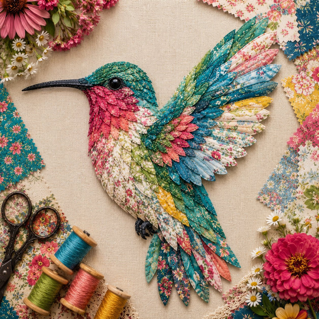 🧵Beginner Friendly - ✨3D Patchwork Bird DIY Craft Kit – BUY 2 FREE SHIPPING